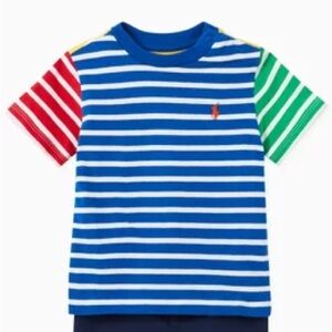 RALPH LAUREN KIDS Striped Multicolor Polo Shirt